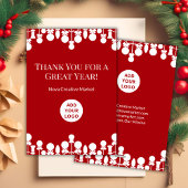 シンプル企業のホリデーカード | 名前をカスタムする シーズンカード