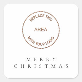 シンプル企業のロゴ スクエアシール