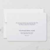 シンプル企業のロゴ・会社ウェブサイト事業 サンキューカード (裏面)