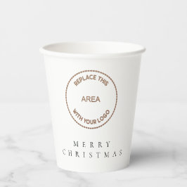 シンプル企業のロゴ 紙コップ