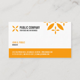 シンプル企業の片面 名刺