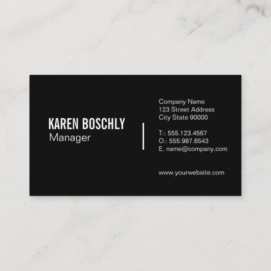 シンプル企業の 名刺 (裏面)