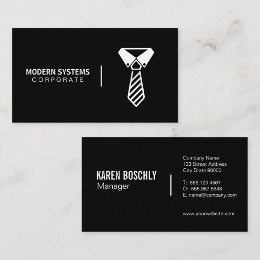 シンプル企業の 名刺 (正面/裏面)