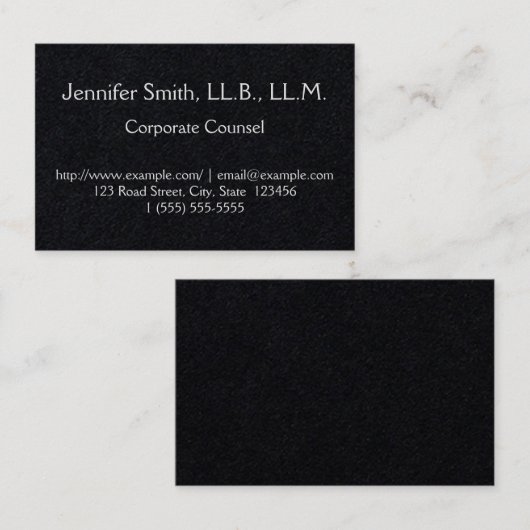 シンプル企業の 名刺 (正面/裏面)