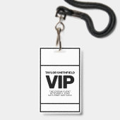 シンプル企業のVIPラニャード·バッジカスタム バッジ (Front with Lanyard)