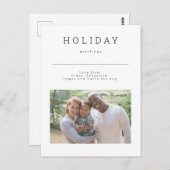 シンプル休日の案内写真パーソナライズされた ポストカード (正面/裏面)