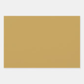 シンプル休日千鳥格子のアステカ金ゴールド ラッピングペーパーシート (正面3)