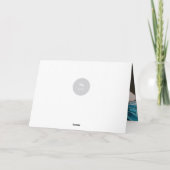 シンプル休日応援スクリプモダント写真事業 シーズンカード (裏面)