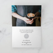 シンプル休日応援スクリプモダント写真事業 シーズンカード (内部)