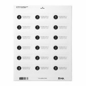 シンプル会社のロゴのモダン送付先住所 ラベル (フルシート)