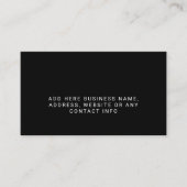 シンプル会社のロゴ全黒 名刺 (正面)