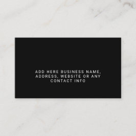 シンプル会社のロゴ全黒 名刺