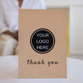 シンプル会社のロゴ素朴プロフェッショナル サンキューカード