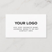 シンプル会社のロゴ 名刺 (正面)