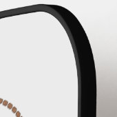 シンプル会社またはチームロゴQRコードホワイト ピックルボールラケット (左詳細)