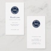 シンプル会社モダンロゴロイヤリティ 割引カード (正面/裏面)