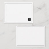 シンプル会社ロゴブランドプロフェッショナル ノートカード (正面/裏面)