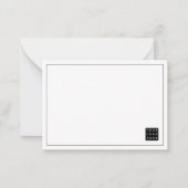 シンプル会社ロゴブランドプロフェッショナル ノートカード (正面)