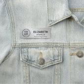 シンプル会社ロゴプロフェッショナルシルバー 名札 (インサイチュ)