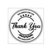 シンプル会社案内ありがとうごカスタム ラバースタンプ (インプリント)