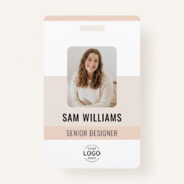 シンプル会社社員のミニマルID バッジ