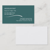 シンプル会計士の名刺 名刺 (正面/裏面)