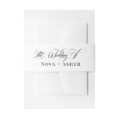 シンプル伝統的クラスエレガントモダンクラシック 招待状ベリーバンド (正面例)