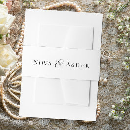 シンプル伝統的クラスエレガントモダンクラシック 招待状ベリーバンド