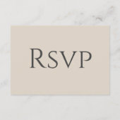 シンプル伝統的ワイルドフラワーRSVP エンクロージャーカード (裏面)