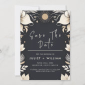 シンプル伝統的婚約結婚願 セーブザデート (正面)