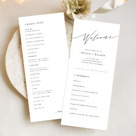 シンプル伝統的教の結婚儀式 プログラム