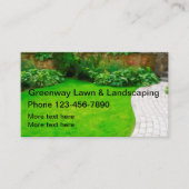 シンプル住宅用芝生造園 名刺 (正面)