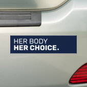 シンプル体彼女の選択期間バンパーステッカー バンパーステッカー (車上)