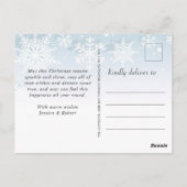 シンプル何と年のクリスマスの休日の挨拶 ポストカード (裏面)