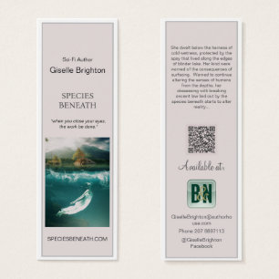 シンプル作家の販促資料ブックマーク