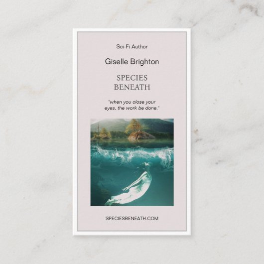 シンプル作家宣伝 名刺 (正面)