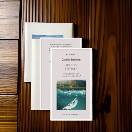 シンプル作家宣伝 名刺