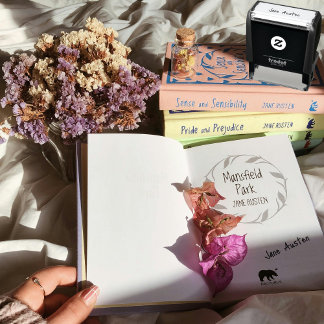 シンプル作家署名の手書き セルフインキングスタンプ