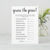 シンプル価格の推測 | ブラックシャワーゲームカード 招待状 (スタンド正面)