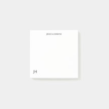 シンプル個人文房具モノグラムホワイト