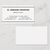 シンプル健康気に専門業証 名刺 (正面/裏面)