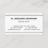 シンプル健康気に専門業証 名刺 (正面)