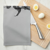 シンプル像モダンの上のカモメの写真 キッチンタオル (四つ折り)