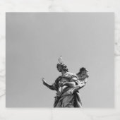 シンプル像モダンの上のカモメの写真 ビールラベル (シングルラベル)