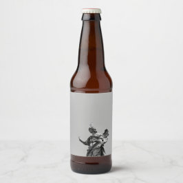 シンプル像モダンの上のカモメの写真 ビールラベル