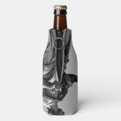 シンプル像モダンの上のカモメの写真 ボトルクーラー (ボトル裏面)