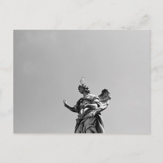 シンプル像モダンの上のカモメの写真 ポストカード (正面)