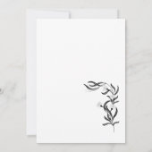 シンプル優雅な結婚式の招待状 招待状 (裏面)