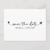 シンプル先ウェディングスクリプトの写真 ポストカード (正面)