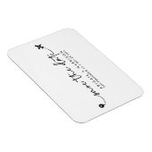 シンプル先ウェディングスクリプトの写真 マグネット (右側)